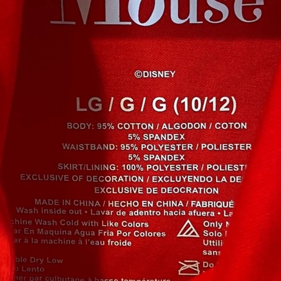 New! Girls' Disney Minnie Mouse Americana Tutu Dress - Picture 5 of 5